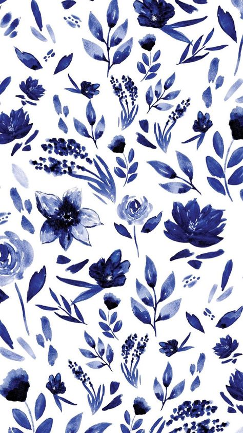 Blue Flowers Wallpaper from BFB Royal Blue Wallpaper, Royal Wallpaper, Easy Crafts To Sell, Royal Blue Background, Blue Flower Wallpaper, Floral Pattern Wallpaper, Disney Wallpapers, Disney Iphone, Wallpaper Iphone Disney