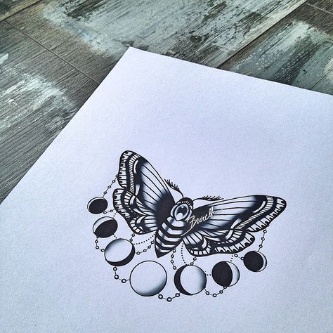 Bunette — Oldschool moth with moon phases Bird Tattoo Meaning, Moth Tattoo Design, Moon Phases Tattoo, Moth Tattoo, Bird Tattoo, Knee Tattoo, Tattoo Meaning, Birds Tattoo, Piercing Tattoo