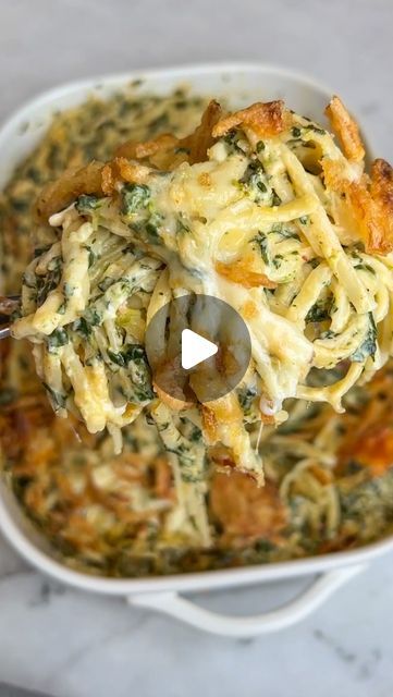 Monterey Spaghetti, Monterey Chicken Spaghetti, Shabbat Dinner Recipes, Spaghetti Baked, Cheese Pasta Bake, Crispy Fried Onions, Monterey Chicken, Chicke Recipes, Tried And True Recipes