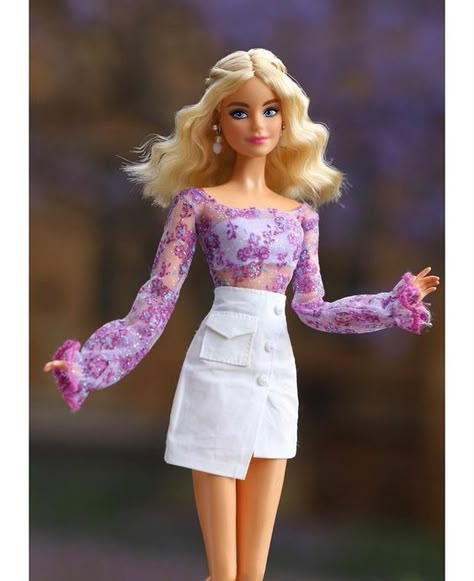 Jacaranda Trees, Barbie Instagram, Doll Makeover, Barbie Fashion Sketches, Barbies Pics, Barbie Signature, Custom Barbie, Bad Barbie, Barbie Fashionista Dolls