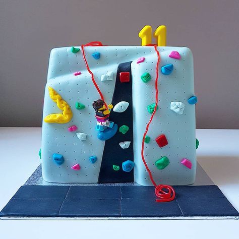 Rock Climbing Birthday Cake, Climbing Wall Cake Ideas, Bouldering Cake Ideas, Rock Climbing Cake Ideas, Rock Climbing Cupcakes, Climbing Wall Cake, Climbing Cake Ideas, Climbing Cake Birthdays, Rock Climbing Themed Birthday Party