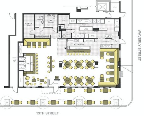 Restaurant Interior Design Plan, Restaurant Floor Plan Layout, Restaurant Layout Design, Restaurant Design Plan, Cafe Floor Plan, Cafe Plan, Restaurant Floor Plan, Restaurant Layout, Restaurant Plan