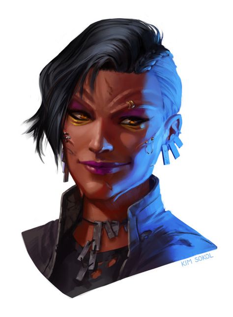 At some point the vast majority of my personal commissions became folks’ SWTOR characters - over 30 since 2018! - so here’s a... Sith Pureblood Female, Swtor Art, Swtor Sith, Sith Pureblood, Scifi Character, Cool Makeup, Edge Of The Empire, Star Wars Species, Illustrator Portfolio