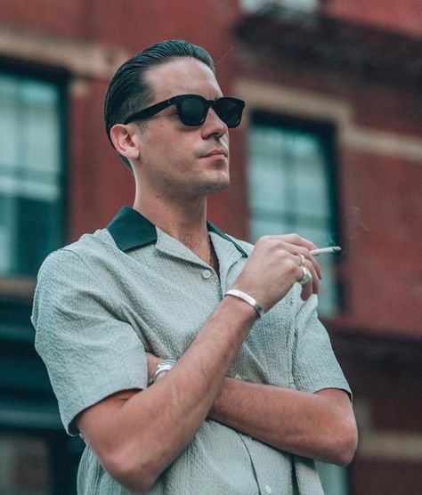 Old Money Haircut, Gents Hats, G Eazy Style, Mens Outdoor Fashion, Mens Western Wear, Mens Smart Casual Outfits, Casual Sunglasses, Aesthetic Outfits Men, Best Dressed Man