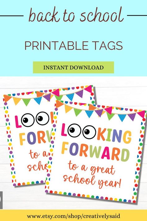 Welcome students back to the classroom with this instant download, meet the teacher night tags! Great for tieing on treats, taping to desks, and more! Meet The Teacher Night, School Open House, All About Me Preschool, Welcome Students, Teacher Back To School, Meet The Teacher, Teacher Printable, School School, Printable Tags