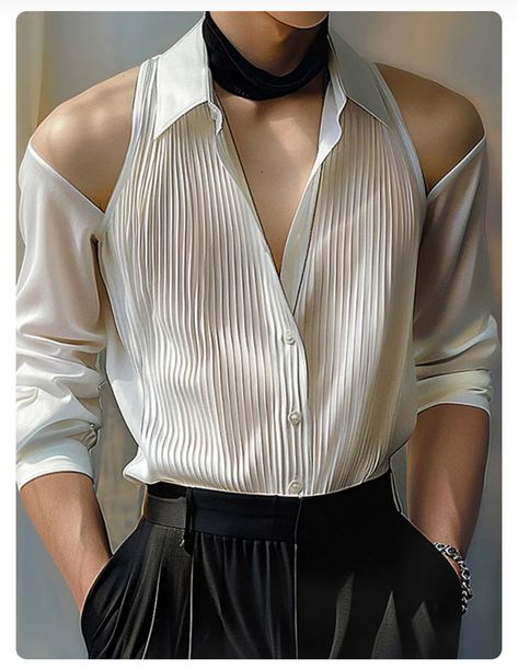 Casual Clubwear, Ethereal Fashion, Outfits Drawing, Tips For Sewing, Off Shoulder Shirt, Mens Fashion Inspiration, Cold Shoulder Long Sleeve, Shoulder Shirts, Different Outfits