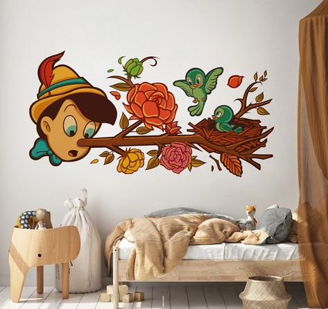 Decal Disney, Disney Wall Decals, Deco Disney, Fantasia Disney, Disney Wall, Kids Room Wallpaper, Kid Room, Wall Decal Sticker, Pinocchio