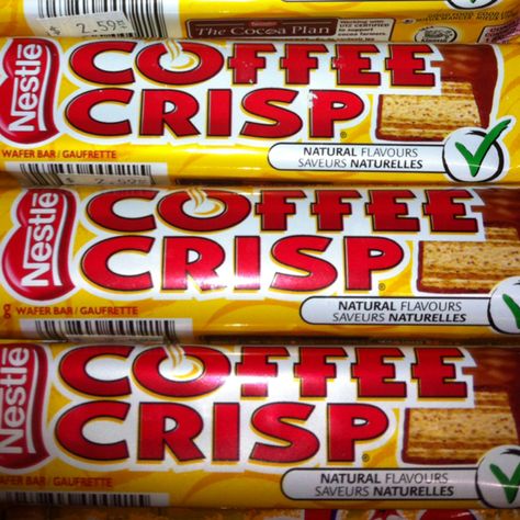 Coffee Crisp straight from Canada!! Coffee Crisp Bar, Foreign Candy, Canadian Facts, Coffee Crisp, Duty Free Store, British Foods, Nestle Coffee, Nestle Chocolate, Canadian Cuisine