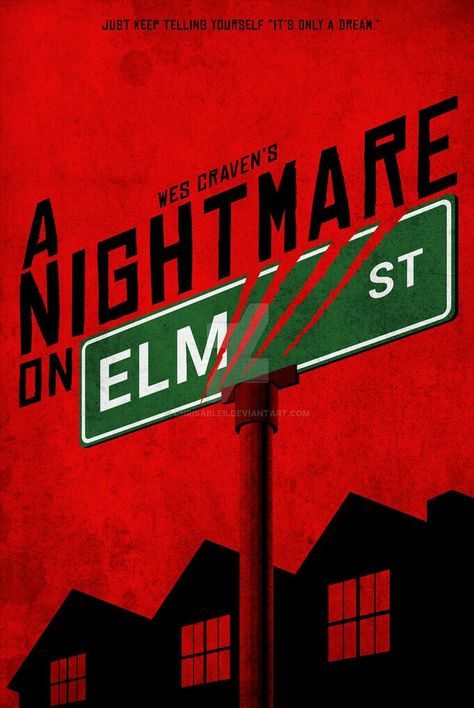 Horror Movie Directional Signs, Freddy Krueger Aesthetic, Nightmare On Elm Street Aesthetic, Freddy Krueger Pictures, Nightmare On Elm Street Poster, L Love You Quotes, Chucky Face, Painted Posters, Vintage Films