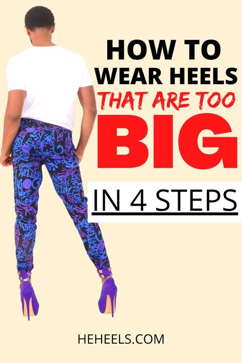 how to wear heels that are too big How To Wear Heels, Walking In Heels, Walk In, Stiletto Heels, Pajama Pants, Sandals Heels, Heels, Pants, How To Wear