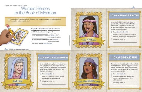 Primary Talks, Women Heroes, Book Of Mormon Scriptures, Lds Seminary, Book Of Mormon Stories, Primary Activity, Primary Books, Lds Living, Primary Singing Time