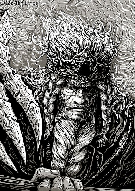 Godfrey Elden Ring Art, Elden Ring Drawing, Godfrey Elden Ring, First Elden Lord, Elden Ring Fanart, Elden Lord, Ring Drawing, Soul Game, Supreme Wallpaper