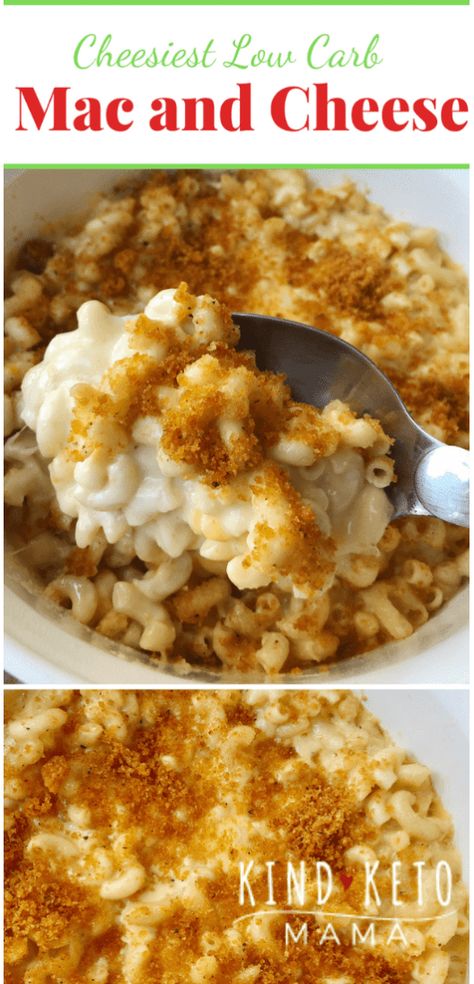 The most incredible low carb mac and cheese recipe! Low Carb Mac And Cheese, Diet Friendly Desserts, Keto Mac And Cheese, Low Carb Low Fat Recipes, Low Carb Appetizers, Mac And Cheese Recipe, Healthy Low Carb Recipes, Low Carb Dinner Recipes, Minced Meat