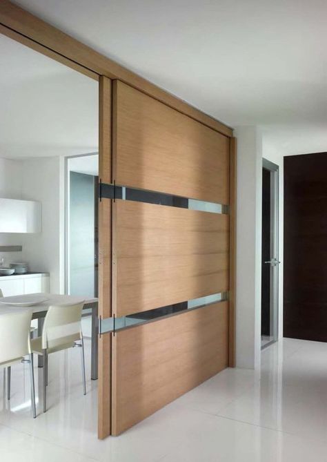 Les cloisons amovibles - TRAITS D'CO Magazine Sliding Room Dividers, Internal Sliding Doors, Movable Walls, Sliding Door Design, Room Divider Doors, Room Divider Walls, Room Partition Designs, Sliding Doors Interior, Partition Design