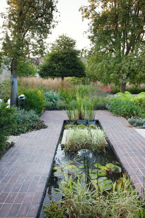 Wildlife Garden Ideas, Wildlife Garden Design, West Facing Garden, Garden Water Feature, Wildlife Garden, Back Garden Design, Hidden Garden, London Garden, Big Garden