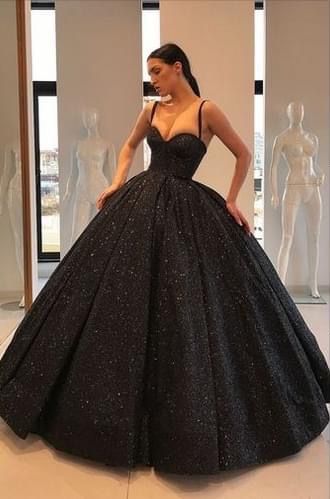 Balck Dress, Custom Prom Dresses, Ball Gown Black, Prom Dresses Cheap, Sparkly Prom Dress, Custom Prom Dress, Gown Black, Dresses Cheap, Cheap Custom