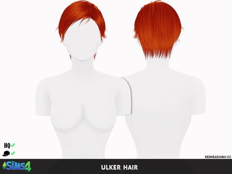 Coupure Electrique: Ulker hair retextured  - Sims 4 Hairs - http://sims4hairs.com/coupure-electrique-ulker-hair-retextured/ Back Short Hair, Sims 4 Download, Sims Games, The Sims 4 Download, Honey Hair, Sims Hair, Hairstyle Gallery, Ts4 Cc, The Sims 4