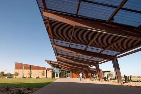 Gallery of Central Arizona College / SmithGroupJJR - 8 Canopy Over Bed, Deck Canopy, Canopy Architecture, Canopy Curtains, Covered Walkway, Backyard Canopy, Garden Canopy, Diy Canopy, White Canopy