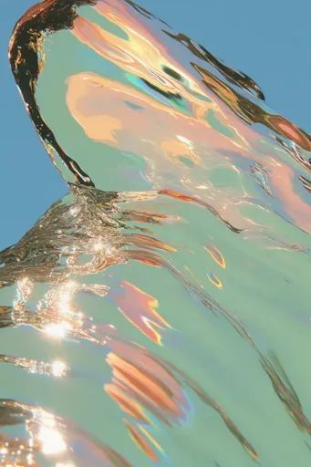 ↑↑↑ Larger size on website 🔸 The image captures a close-up of rippling water, showcasing the shimmering effect of sunlight reflec Water Refraction, Prisms, Simple Beauty, Light Reflection, Art Images, Natural Beauty, Close Up, Serum, Wonder