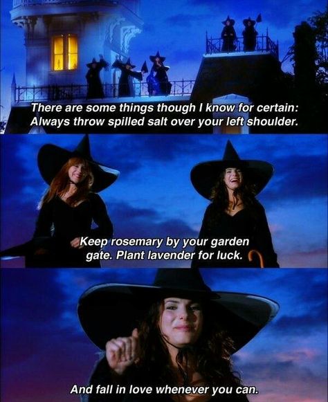 Practical Magic                                                                                                                                                      More Witch Movies, Practical Magic Quotes, Practical Quotes, Practical Magic Movie, Practical Magic House, Quotes Movie, Witch Quotes, Magic Quotes, Movies Quotes