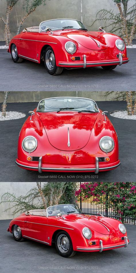 Porsche 356 Replica, Porsche 356 Convertible, Porche Car, Replica Cars, Porsche 356 Speedster, 356 Speedster, Hummer Cars, Beige Interior, Vintage Porsche