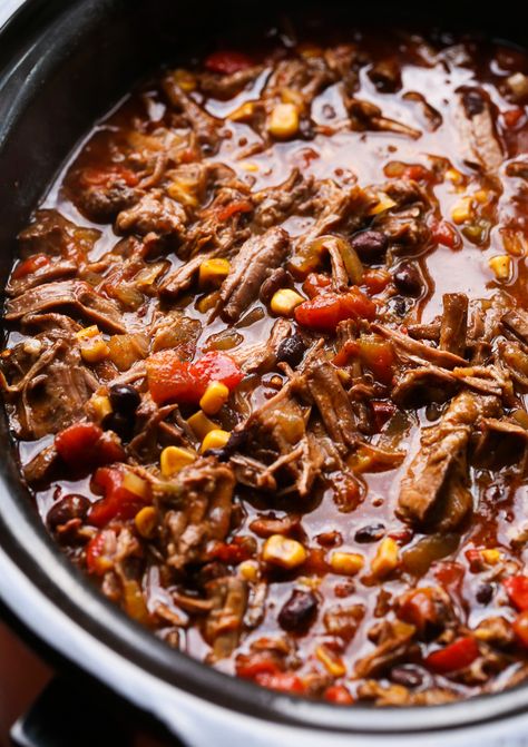 Taco Truck Chili Chuck Roast In Crock Pot, Flavorful Chili Recipe, Roast In Crock Pot, Best Chili Recipe, Chili Recipe Crockpot, Crockpot Roast, Crockpot Chili, Chili Soup, Taco Truck