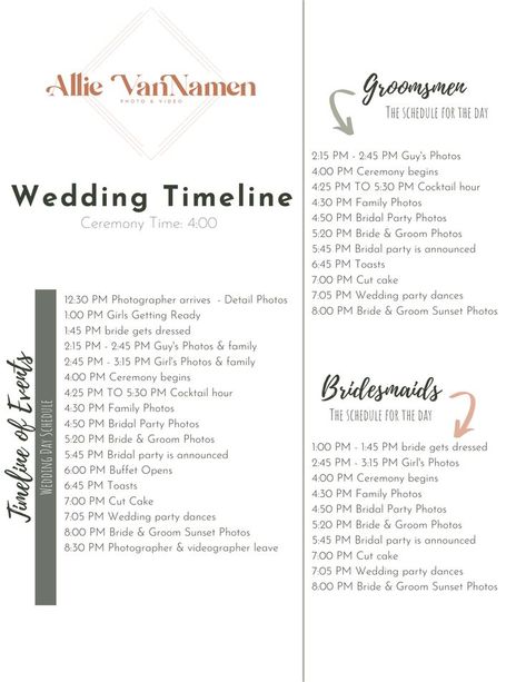 Wedding Photo Timeline, Wedding Photography Timeline, Party Timeline, Photo Timeline, Photography Timeline, Cocktail Hour Wedding, Groomsmen Photos, Bride Groom Photos, Wedding Planning Timeline