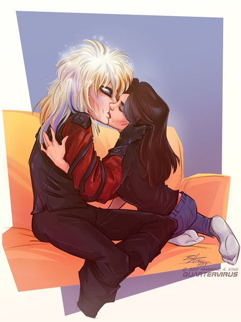 Jareth Fanart, Sarah And Jareth, Labyrinth Jareth, Jim Henson Labyrinth, David Bowie Labyrinth, Labyrinth Art, Bowie Labyrinth, Labyrinth 1986, Labyrinth Movie