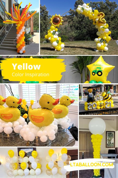 Balloon Lights, Balloon Arches, Yellow Balloons, Balloon Centerpieces, Balloon Decor, Balloon Bouquet, Air Balloons, Balloon Arch, Balloon Garland