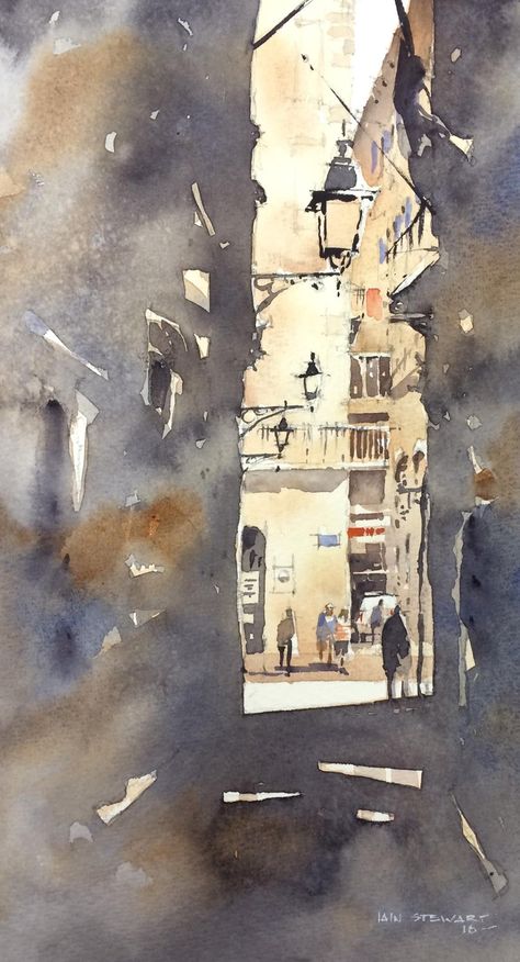 Watercolor Art Landscape, Watercolor City, Watercolor Architecture, Watercolour Inspiration, Cityscape Art, Watercolor Painting Techniques, 수채화 그림, Watercolor Landscape Paintings, Watercolor Artists