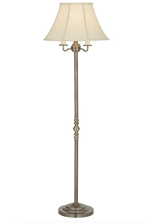 Regency Hill Montebello Traditional Shabby Chic Floor Lamp Standing Pole 59" Tall Antique Brass Gold Metal Off White Bell Shade Candelabra Decor for Living Room Reading House Bedroom Home Traditional Floor Lamp, Reading Lamps Bedroom, French Country Flooring, Shabby Chic Floor Lamp, Candelabra Decor, Chic Floor Lamp, Classic Floor Lamp, Floor Lamp Vintage, Antique Brass Floor Lamp