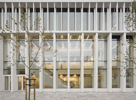 Gallery of Girona Clinic / PMMT - 6 Clinic Architecture, Old Hospital, Metal Facade, Diagnostic Imaging, Concept Architecture, Building Design, Functional Design, Interior Spaces, Ground Floor