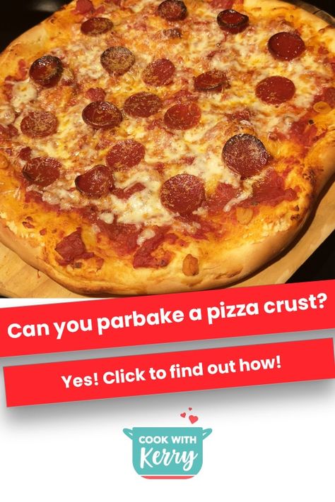 Pre Baked Pizza Crust, Par Baked Pizza Crust, Betty Crocker Banana Bread, Alley Ideas, Premade Pie Crust, Thick Crust Pizza, Crispy Pizza Crust, Baked Pizza, Homemade Pizza Crust