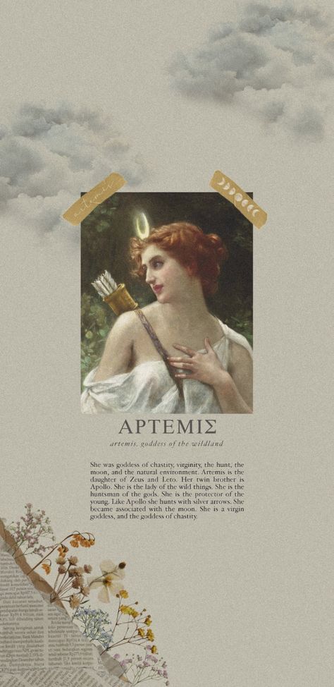 Ártemis ➵ greek mythology ➵ Diana ➵ roman mythology ➵ godness of wild animals, the hunt, and vegetation and of chastity and childbirth ➵ wallpaper ➵ lockscreen Goddess Aesthetic Wallpaper, Greece Goddess, Goddess Aesthetic, Roman Mythology, Wild Animals, Free Wallpaper, Greek Mythology, Aesthetic Wallpaper, Greece