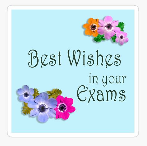 A wishes to your friends for exams sticker. Exam Wishes For Friends, Wishes For Exam, Best Wishes For Exam, Pride Flowers, Exam Wishes, Wishes For Friends, Best Wishes, Morning Quotes, Good Morning Quotes