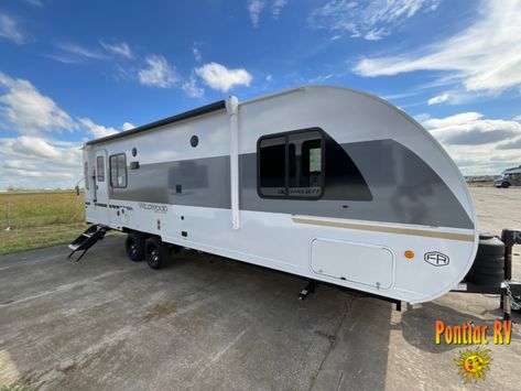 New 2025 Forest River RV Wildwood X-Lite 24RLXLX Travel Trailer at Pontiac RV | Pontiac, IL | #379477 Double Door Refrigerator Size, Fifth Wheel Toy Haulers, Lite Travel Trailers, Private Bedroom, Rv Types, Membrane Roof, Class C Motorhomes, Double Door Refrigerator, Class A Motorhomes