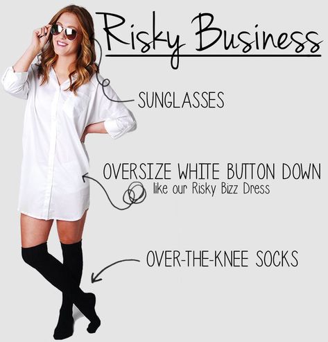 Risky Business Costume, Buisness Dress, Super Easy Halloween Costumes, Halloween 80s, 80s Halloween Costumes, Halloween Costumes For Family, Holloween Costume, Hallowen Costume, Risky Business