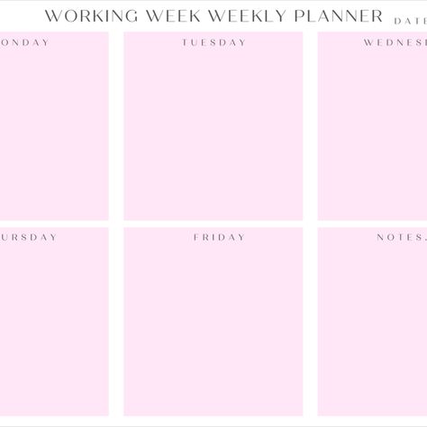 2 styles available and 5 different pastel colours. New simple design printable planner

Working Week Weekly Planner, this planner is designed to be printed by you at home and assist your organisation at work. To help achieve your goals. Weekly Planner Landscape, Landscape Planner, Weekly Planner Design, Weekly Planner Digital, Weekly Planner Free Printable, Weekly Planner Free, Student Planner Printable, Physical Planner, Mom Planner