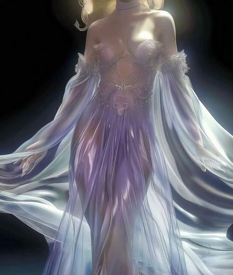 Ronal Avatar, Sirens Fashion, Iridescent Fairy, Avatar 3, Ethereal Dresses, Ethereal Dress, Mermaid Aesthetic, Fantasy Dresses, Mermaid Inspired