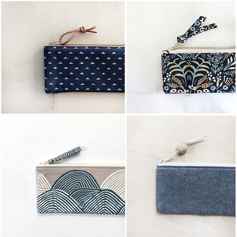 My favourite zipper pulls | indigobird | Bloglovin’ Sewing Wallet, Knitting Bag Pattern, Trendy Sewing Projects, Zipper Pencil Case, Trendy Sewing Patterns, Japanese Knot Bag, Modern Sewing Patterns, Trendy Sewing, Knitting Bag