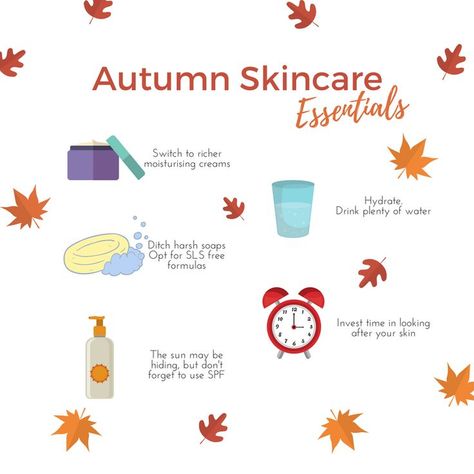 Here are some skincare tips to keep you glowing all season long! #autumnskincare #skincare #skintips #fallskincare Seasonal Skincare, Facial Massage Techniques, Autumn Skincare, Fall Care, Drink Plenty Of Water, Summer Skincare, Sensitive Skin Care, Sls Free Products, Massage Techniques