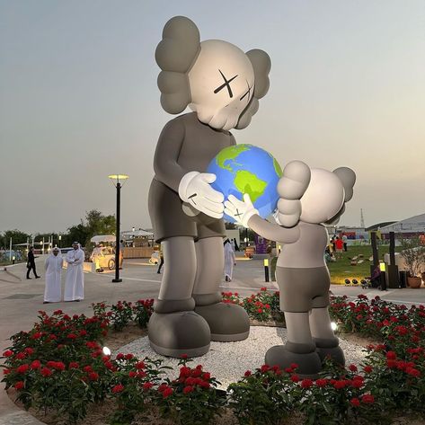 KAWS: THE PROMISE On the occasion of the unveiling of my public sculpture in Dadu Garden, Doha, I’m happy to share that THE PROMISE is now… | Instagram Kaws The Promise, Qatar Museum, Public Sculpture, Museum Shop, The Promise, Doha, Vinyl Figures, Qatar, Gift Shop