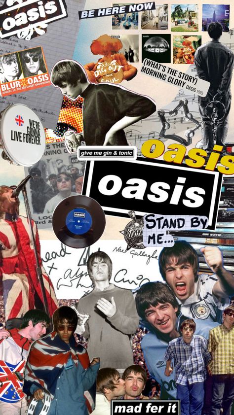 Osmosis Oasis Wallpaper, Oasis Clothing, Oasis Band, Wallpaper 2024, Be Here Now, Liam Gallagher, Living Forever, Gin And Tonic, Baby Star