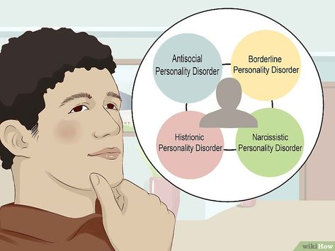 3 Ways to Interact with People Who Have Cluster B Personality Disorders Cluster B, Conduct Disorder, Cbt Therapy, Psychiatric Medications, Abnormal Psychology, Antisocial Personality, Personality Disorders, Mental Health Nursing, Dialectical Behavior Therapy