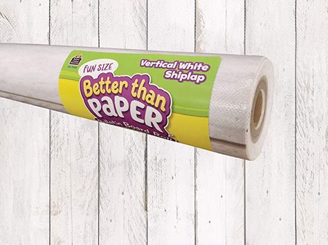 Better than Paper is the only bulletin board paper I purchase for my classroom! They have so many different patterns and colors. Rustic Bulletin Board, Refurbished Desk, Better Than Paper, Stylish Background, Bulletin Board Paper, Wall Writing, White Subway Tiles, White Shiplap, Teacher Created Resources