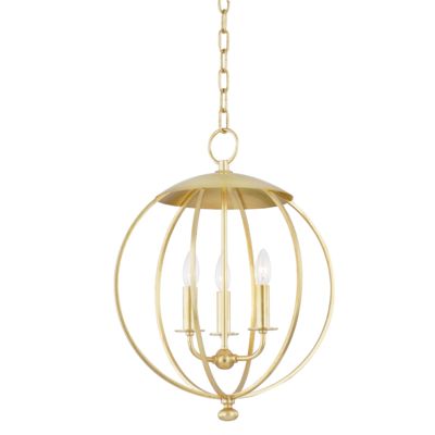 WESLEY 9132-GL | Hudson Valley Lighting Group Metal Sphere, Modern Lanterns, Corbett Lighting, Troy Lighting, Forging Metal, 3 Light Pendant, Delicate Design, Hudson Valley Lighting, Hudson Valley