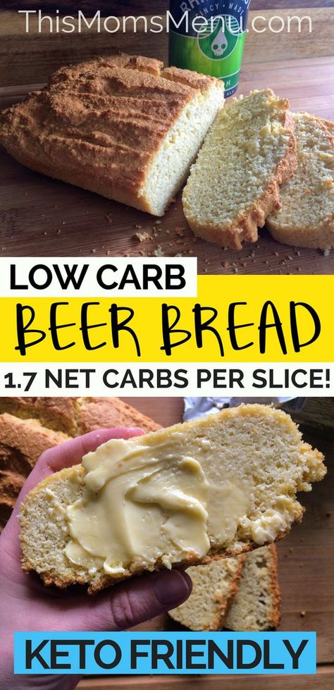 Keto Beer, Batter Bread, Low Carb Beer, Desayuno Keto, Bolo Fit, Keto Breads, Beer Bread, Beer Batter, Low Carb Eating