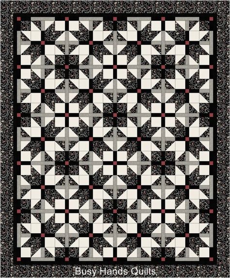 Quilt Patterns Star, Black And White Quilt, Heart Quilt Pattern, Black And White Quilts, Quilt Square Patterns, Easy Quilt, Baby Quilt Patterns, Picture Quilts, Pretty Quilt