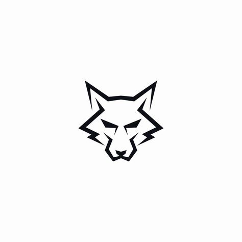 Wolf Head Logo, Vector Icons Illustration, Head Tattoos, Wolf Head, Photo Pose For Man, The Wolf, Poses For Men, Icon Illustration, Simple Tattoos