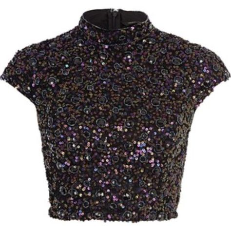 0 Sparkly Crop Tops, Fashion Show Party, Navy Blue Crop Top, Turtle Neck Shirt, Shirts Crop Tops, Party Crop Tops, Embellished Crop Top, Black Sequin Top, Shirts Crop